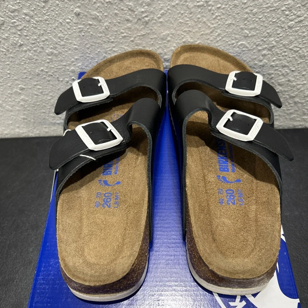Birkenstock Arizona PROF Leather Black EU 40 US L9 M7 Unisex